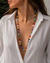 Ischia Multicolor — Lange Halskette aus Muranoglas