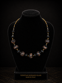 Amalfi Black — Murano Glass Necklace