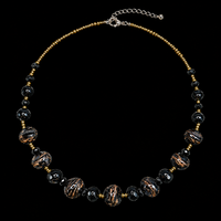 Amalfi Black — Murano Glass Necklace