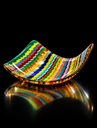 Murano Glass Diamond Centerpiece — Aquilone