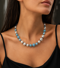 Positano Azure — Murano Glass Necklace