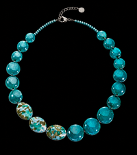 Diva Vert Marin — Collier en verre de Murano