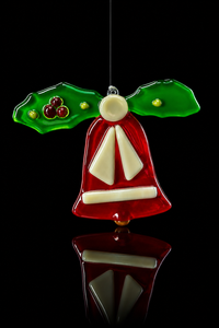 Murano Glass Christmas Bell Ornament