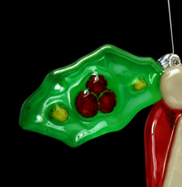 Murano Glass Christmas Bell Ornament — view 3
