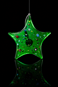 Murano Glass Christmas Star Ornament