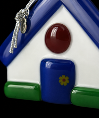 Murano Glass Christmas House Ornament — view 3