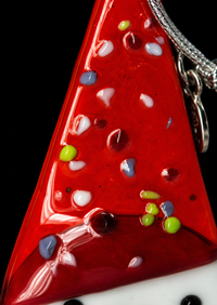 Murano Glass Christmas Snowman Ornament — Tall — view 3