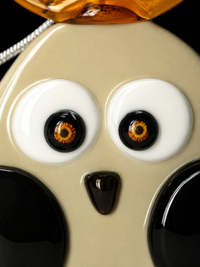 Murano Glass Christmas Owl Ornament — view 3