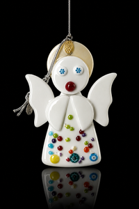 Murano Glass Christmas Angel Ornament