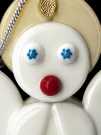 Murano Glass Christmas Angel Ornament — view 3