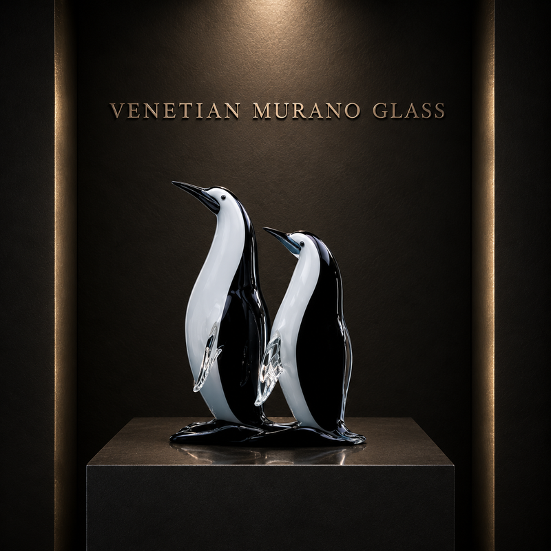 Penguin — Murano Glass Sculpture