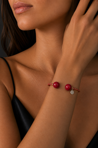 Candy Red — Murano Glass Bracelet — view 4
