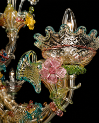 Ca' Foscari — Murano Glass Chandelier — view 4