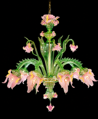 Flora — Lampadario in Vetro di Murano