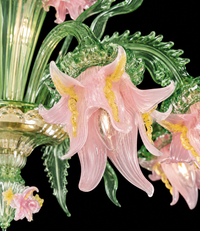Flora — Lampadario in Vetro di Murano