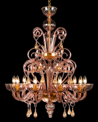 Michel — Lampadario in Vetro di Murano