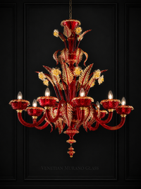 Tiziano — Murano-Glas Kronleuchter