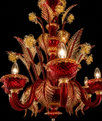 Tiziano — Murano-Glas Kronleuchter