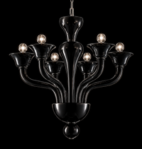 Torino — Lampadario in Vetro di Murano