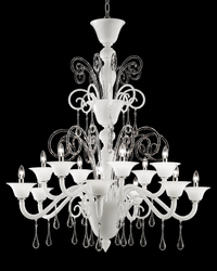 Geneve — Lampadario in Vetro di Murano