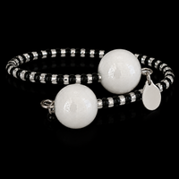 Candy Weiß — Armband aus Muranoglas