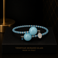 Candy Azure — Murano Glass Bracelet