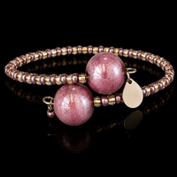 Candy Amethyst — Armband aus Muranoglas