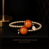 Candy Ambra — Bracciale in Vetro di Murano