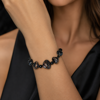 Amalfi Nero — Bracciale in Vetro di Murano