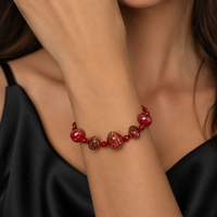 Amalfi Rosso — Bracciale in Vetro di Murano
