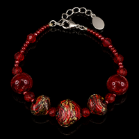 Amalfi Rosso — Bracciale in Vetro di Murano