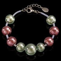 Positano Grigio — Bracciale in Vetro di Murano