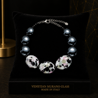 Diva Schwarz — Armband aus Muranoglas