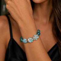 Diva Sea Green — Murano Glass Bracelet