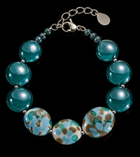 Diva Sea Green — Murano Glass Bracelet