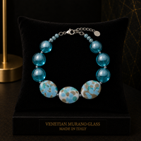 Diva Sea Green — Murano Glass Bracelet