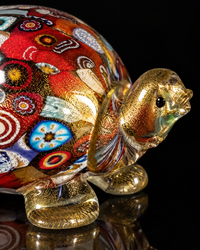 Turtle — Millefiori Murano Glass Figurine — view 2