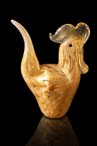 Rooster — Millefiori Murano Glass Figurine