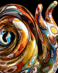 Snail — Millefiori Murano Glass Figurine — view 2