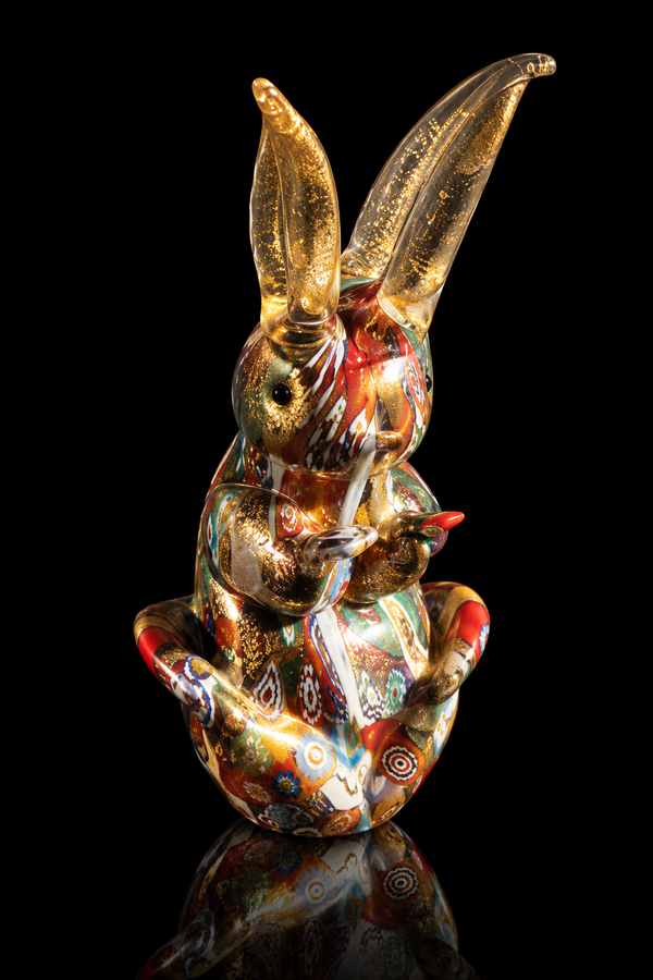 Écureuil — Figurine Millefiori en Verre de Murano