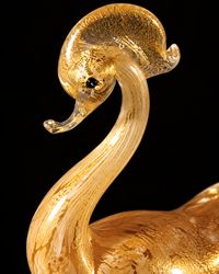 Swan — Millefiori Murano Glass Figurine — view 2