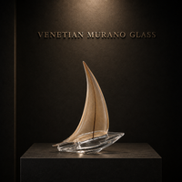 Velero — Escultura en Cristal de Murano