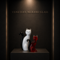 Chat — Sculpture en Verre de Murano