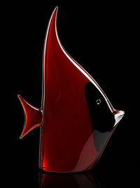 Moon Fish — Murano Glass Sculpture — view 3