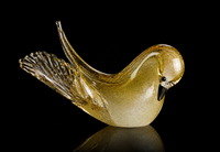 Dove — Murano Glass Sculpture — view 2