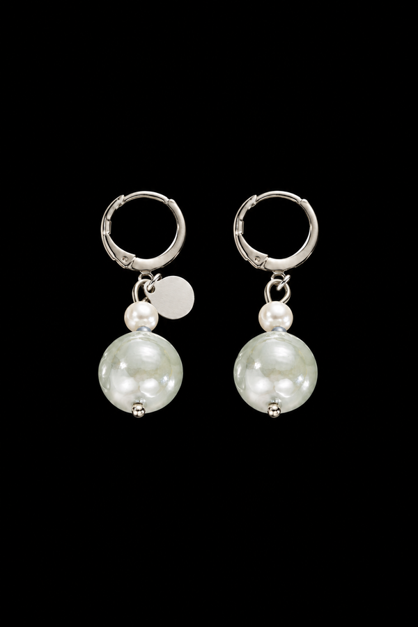 Sorrento Grey — Murano Glass Earrings