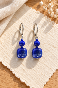 Ariel Cobalt — Murano Glass Earrings