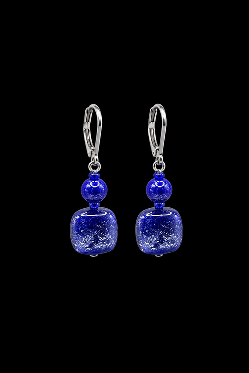 Ariel Cobalt — Murano Glass Earrings