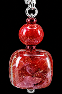 Ariel Red — Murano Glass Earrings