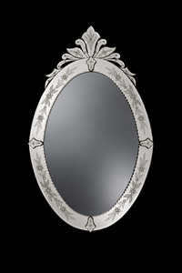 Murano Glass French-Style Mirror — Pompadour